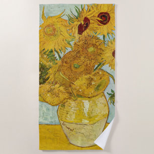Serviette De Plage Vincent Van Gogh - Vase avec douze tournesols