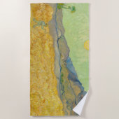 Serviette De Plage Vincent van Gogh - Wheatfield avec une Faucheuse (Devant)
