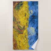 Serviette De Plage Vincent van Gogh - Wheatfield with Crows (Devant)