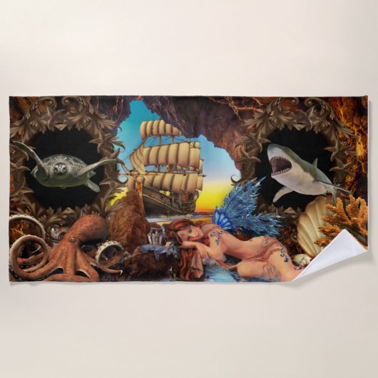 Serviette De Plage Vintage Beach Trip (Devant)