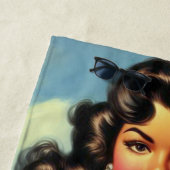 Serviette De Plage Vintage Été Plage Pin (En situation)