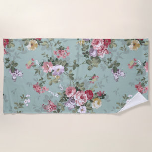 Serviette De Plage vintage, rétro, vert poussiéreux, valspar, olive p