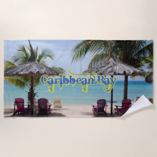 Serviette De Plage Vintage Seven Seas Caribbean Vacation