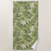 Serviette De Plage Vintage tropical hawaïen Areca Palms (Devant)