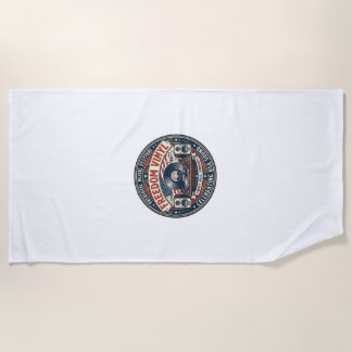 Serviette De Plage Vinyle de liberté patriotique Disque vinyle patrio