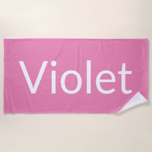 Serviette De Plage Violet