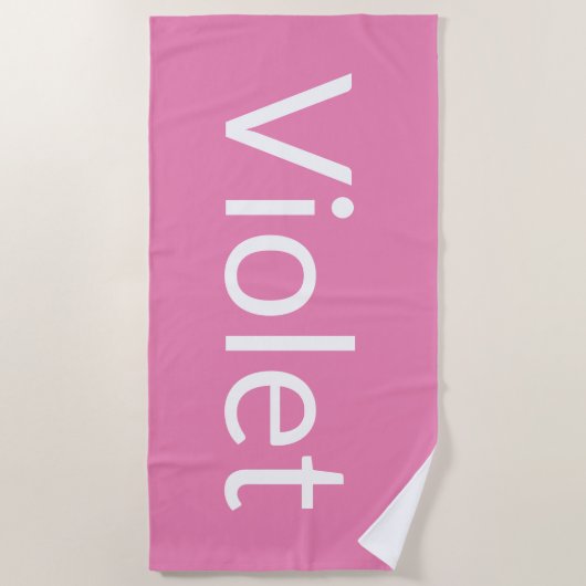Serviette De Plage Violet (Devant)
