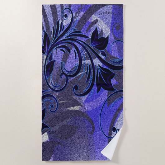 Serviette De Plage Violet (Devant)