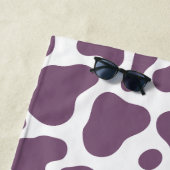 Serviette De Plage Violet Cow (En situation)