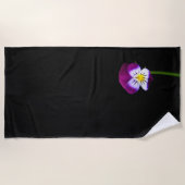 Serviette De Plage Violet Fleur btcna (Devant)