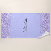 Serviette De Plage Violet lavande (Devant)