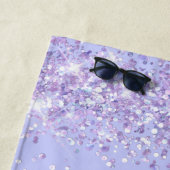 Serviette De Plage Violet lavande (En situation)