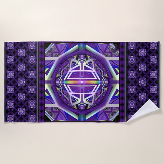 Serviette De Plage Violet W3 (Devant)