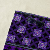 Serviette De Plage Violet W3 (En situation)