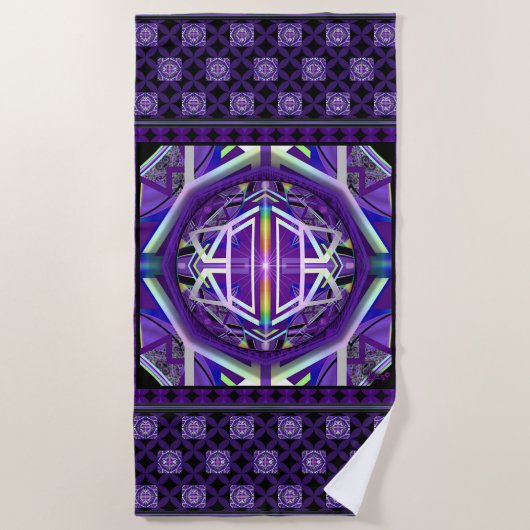 Serviette De Plage Violet W3 (Devant)