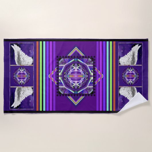 Serviette De Plage Violet W3 (Devant)