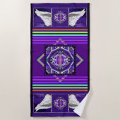 Serviette De Plage Violet W3 (Devant)