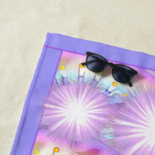 Serviette de plage violette Sun Fairy (En situation)