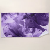Serviette De Plage Violettes monochromes (Devant)