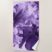 Serviette De Plage Violettes monochromes (Devant)