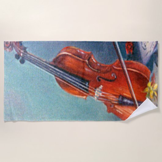 Serviette De Plage Violon/Violon (Devant)