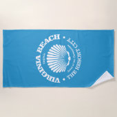Serviette De Plage Virginia Beach (coquillage) (Devant)