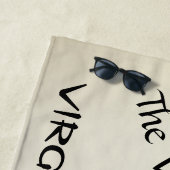 Serviette De Plage Virgo La Vierge Zodiac Personal Gold (En situation)