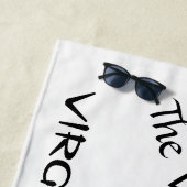 Serviette De Plage Virgo personnalisé La Vierge Zodiac (En situation)