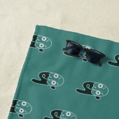Serviette De Plage Visage Abstrait Zombie (En situation)