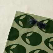 Serviette De Plage Visage Alien (En situation)