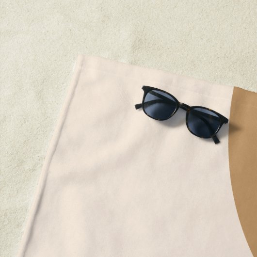 Serviette De Plage Visage de chien (En situation)