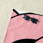 Serviette De Plage Visage de porc (En situation)