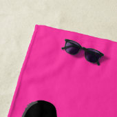 Serviette De Plage Visage personnalisé de l'ours souriant Panda (En situation)