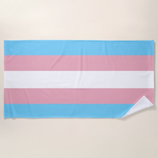 Serviette De Plage Visibilité du drapeau de fierté transgenre de Slip (Devant)