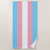 Serviette De Plage Visibilité du drapeau de fierté transgenre de Slip (Devant)