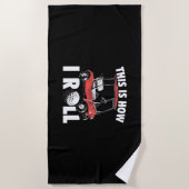 Serviette De Plage Voici Comment Golfer Roll (Devant)