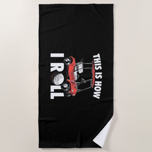 Serviette De Plage Voici Comment Golfer Roll (Devant)