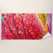 Serviette De Plage Voie Cherry Tree (Devant)
