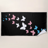 Serviette De Plage Voie de papillon Transgenre Pride (Devant)