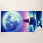 Serviette De Plage Voile au clair de lune (Devant)