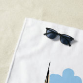 Serviette De Plage Voilier et phare de Bande-Style (En situation)