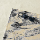 Serviette De Plage Voiliers et Monstres de mer Australie Carte du mon (En situation)