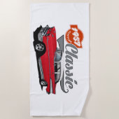 Serviette De Plage Voiture classique américaine de 1957 (Devant)