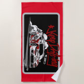 SERVIETTE DE PLAGE VOITURE DE COURSE CONTINUEZ À DRIFFER ET À LE SCRA (Devant)