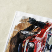 Serviette De Plage Voiture Musclée Classique (En situation)