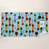 Serviette De Plage Voitures de course cool Enfants personnalisés (Devant)