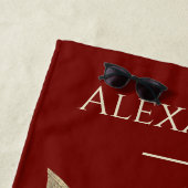 Serviette De Plage Voler Pêche Mouches Rustic Saumon Beach Towne (En situation)