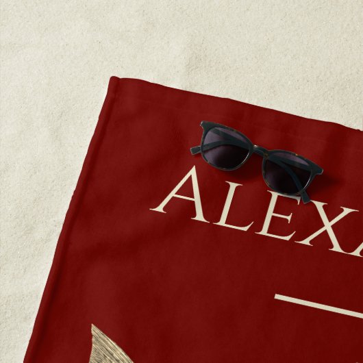 Serviette De Plage Voler Pêche Mouches Rustic Saumon Beach Towne (En situation)