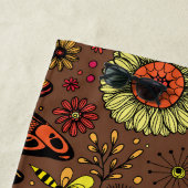 Serviette De Plage Voler, voler libellule sur la cannelle brun (En situation)