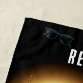 SERVIETTE DE PLAGE VOLET STEAMPUNK PROFOND ROUE DE BATEAUX (En situation)